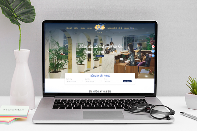 Thiết kế web khách sạn Phan Thiết - website khách sạn Tiffany tại Phan thiết Bình thuận