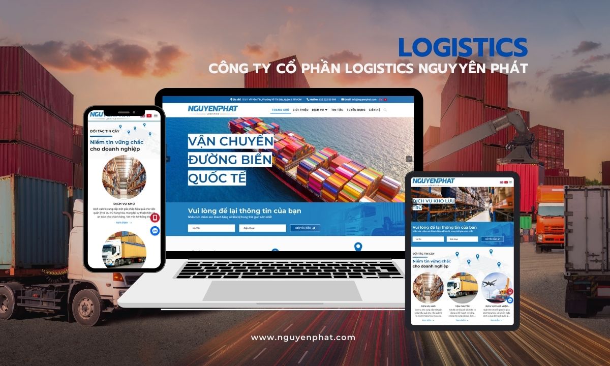 Thiết kế website Logistic - Website công ty Logistics Nguyên Phát