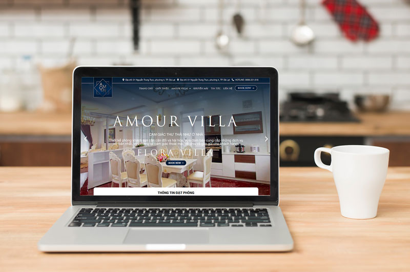 Website hotel villa amour tại Đà Lạt